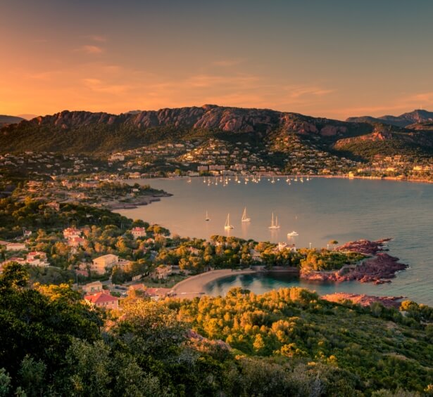 vue sur la baie d'Agay - Hôtel le Virevent à Saint-Raphaël